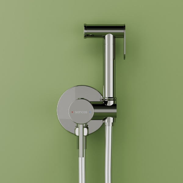 Гигиенический душ Sancos Start SC1001CH встраиваемый в стену хром