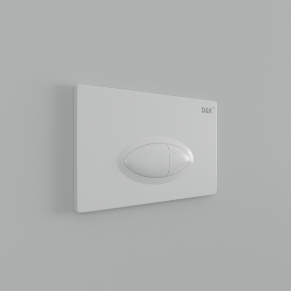 Кнопка смыва механическая D&amp;K Rhein.Marx DB1399016 цвет белый