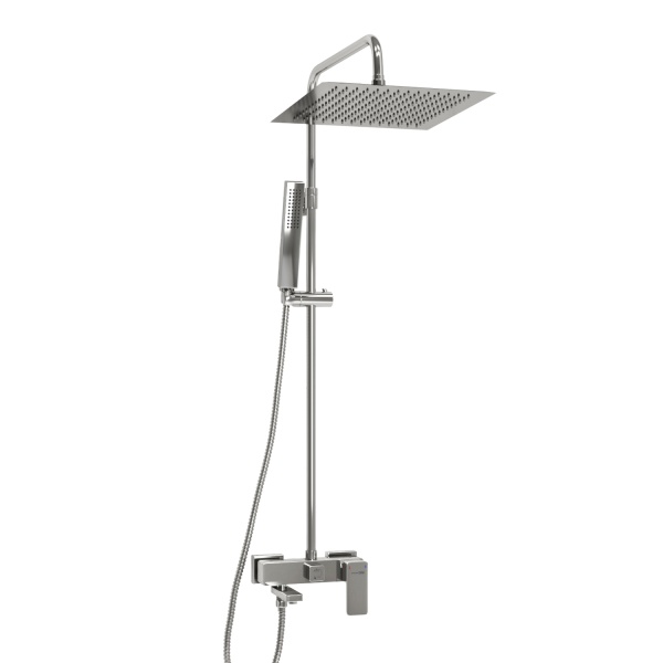 Душевая система со смесителем Wasserkraft  A177.118.103.010.CH монтаж настенная без термостата хром