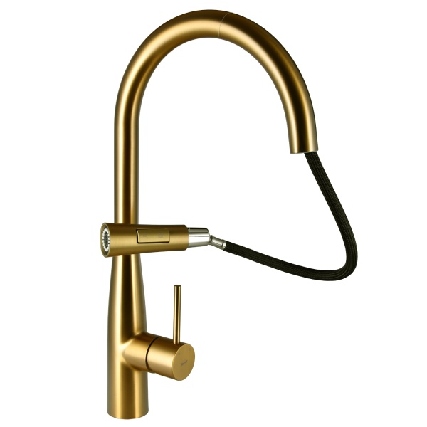 Смеситель для кухни Raiber Graceful RPG-011 без подключения к фильтру матовое золото