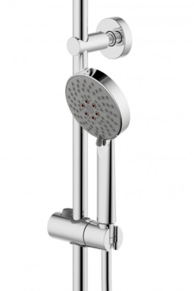 Душевая система со смесителем Bravat Waterfall F939114C-A5-RUS монтаж настенная с термостатом хром