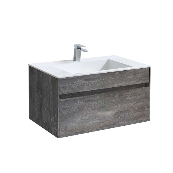 Тумба  подвесная Vincea Chiara VMC-2C800GS 80 см  1 ящик цвет G.Stone 