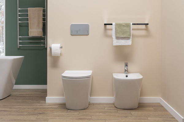 Биде приставное Aquanet Atago Atago 2.0 B1 керамика, цвет белый