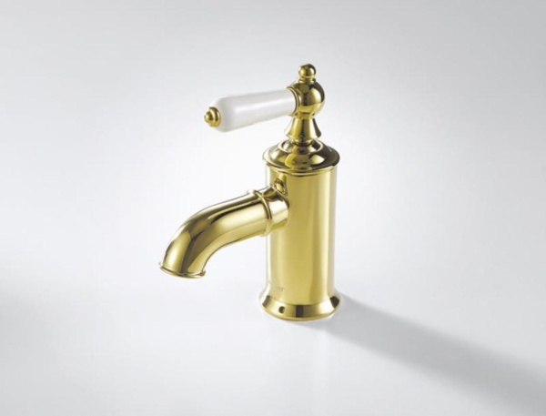 Смеситель для раковины Bravat Art F175109G золото