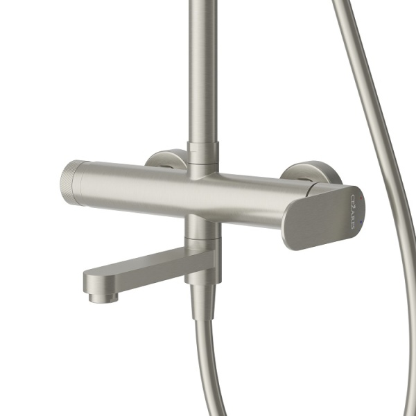 Душевая система со смесителем Cezares Stylus STYLUS-CVD-IN монтаж настенная без термостата сатин