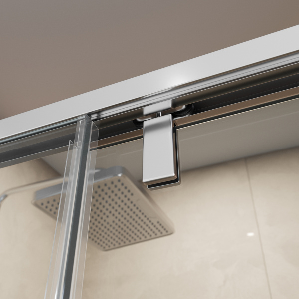 Душевая дверь BelBagno Soft Close-1 SOFT_CLOSE-1-BF-1-130-C-Cr 130 см стекла прозрачные, профиль хром