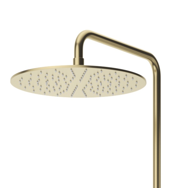 Душевая система со смесителем Cezares Leaf LEAF-CVDA-30-L-SR монтаж настенная без термостата sunrise