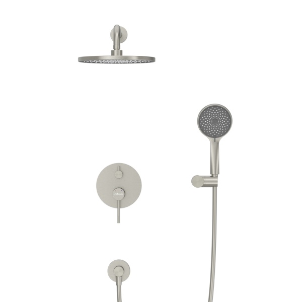 Душевая система со смесителем Cezares Relax RELAX-DSET-IN монтаж встраиваемая  в стену без термостата сатин