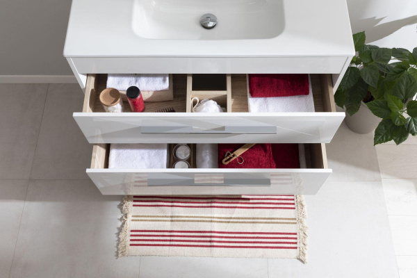 Раковина мебельная прямоугольная Aquanet Flat 00254365 керамика цвет белый