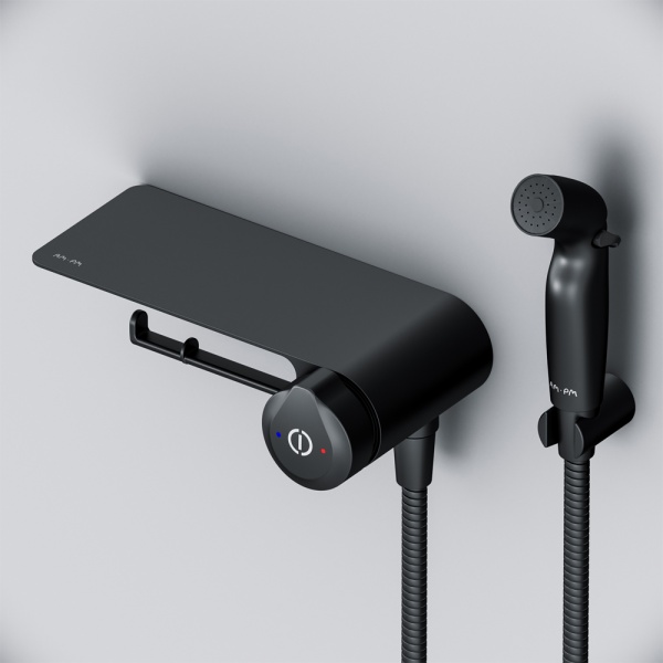 Гигиенический душ Am.Pm X-Joy F0H85A822 встраиваемый в стену черный