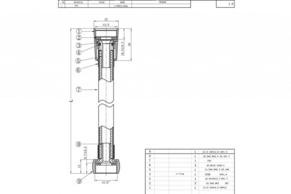 Шланг Bravat  P7231N-1-RUS  