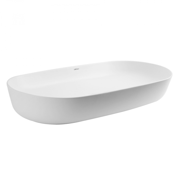 Раковина  овальная Abber Bequem AC2110MW фаянс цвет белый матовый