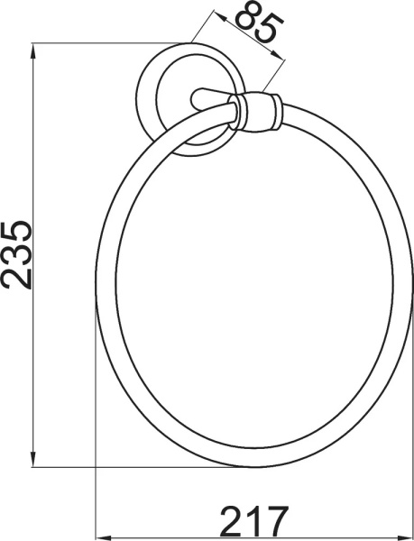 Полотенцедержатель-кольцо Boheme Vogue 10135 настенный Chrome