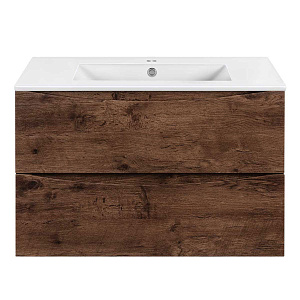 Тумба  подвесная Vincea Mia Slim VMC-2MC800S1RW 80 см  2 ящика цвет R.Wood 