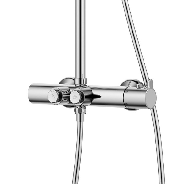 Душевая система со смесителем Cezares Eco ECO-CD-T-01 монтаж настенная с термостатом хром