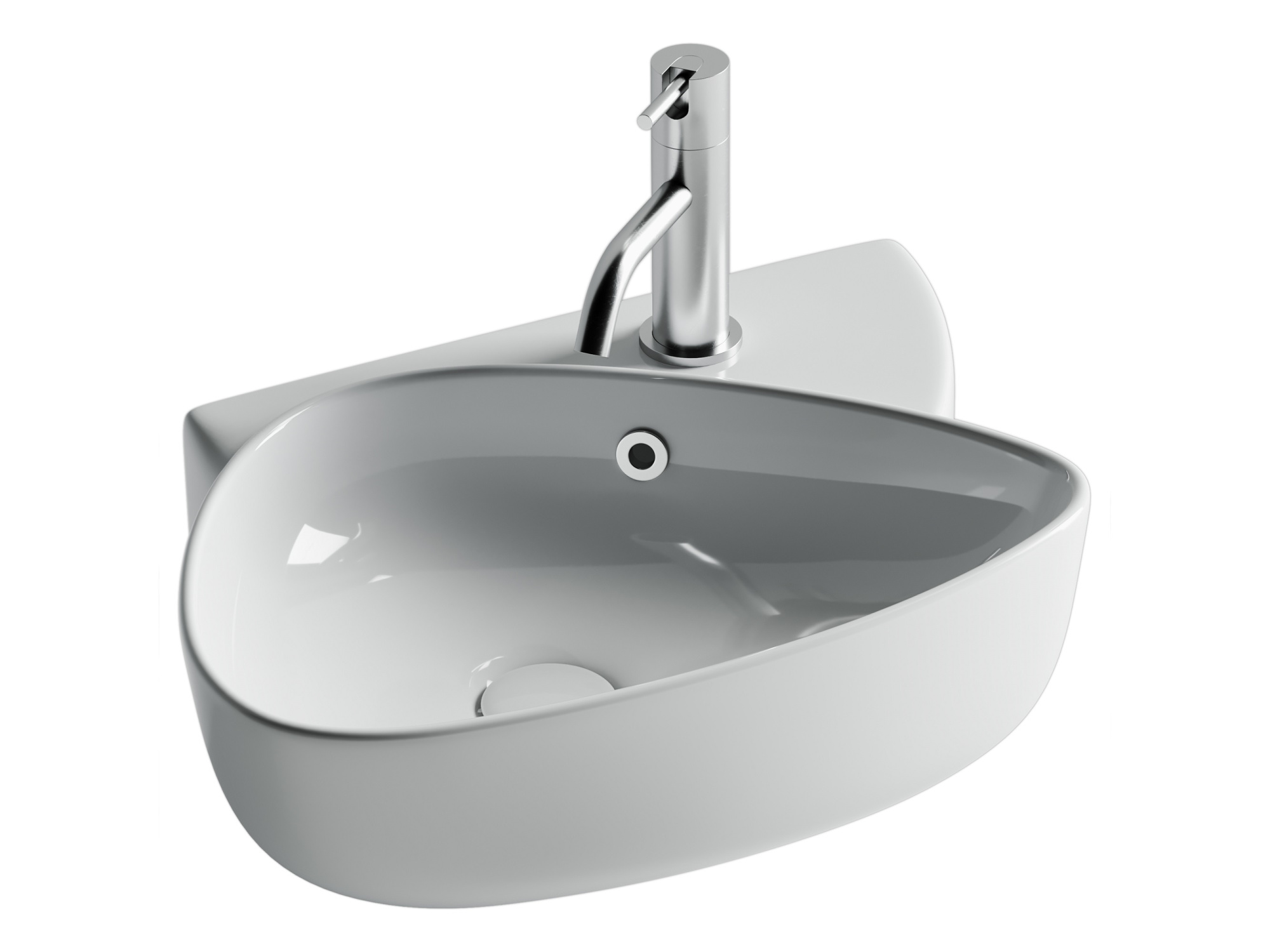 Раковина подвесная нестандартная Ceramica Nova Element CN5049 фарфор цвет белый