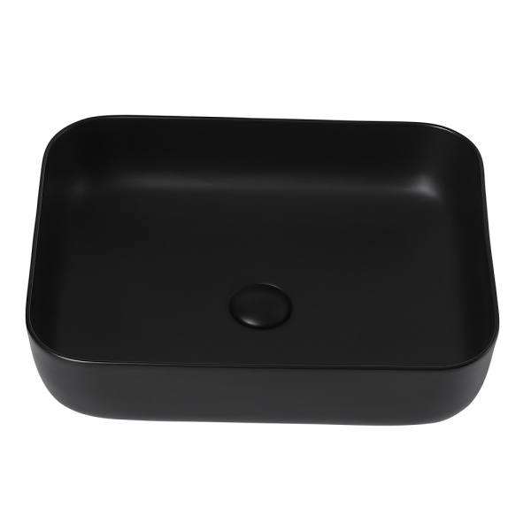 Раковина  прямоугольная Abber Rechteck AC2202MB керамика цвет черный матовый