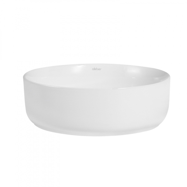 Раковина накладная круглая Abber Bequem AC2108 фаянс цвет белый