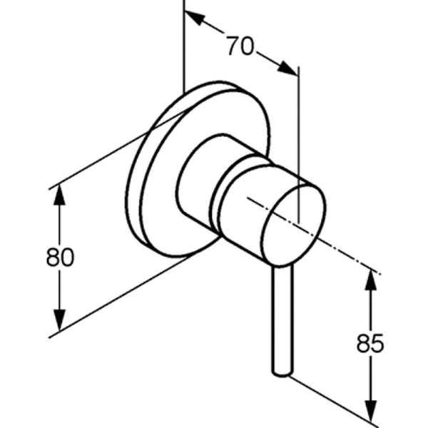 Душевая система со смесителем Kludi Bozz 386340576 монтаж встраиваемый в стену без термостата хром