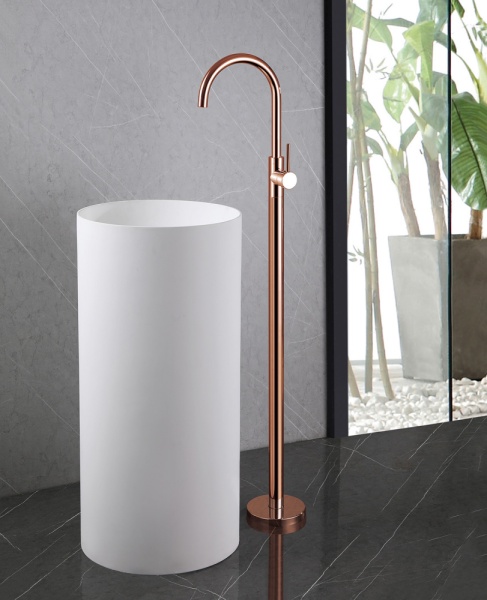 Смеситель для раковины Abber Wasser Kreis AF8141RG розовое золото