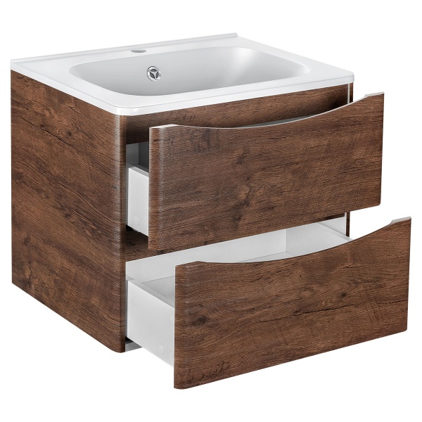 Тумба  подвесная Vincea Paola VMC-2P600RW 60 см  2 ящика цвет R.Wood 