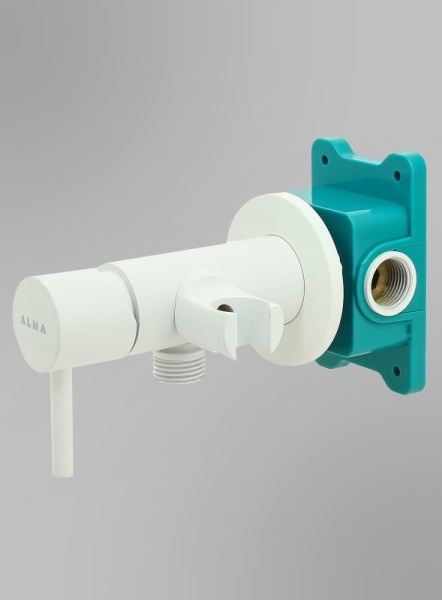 Гигиенический душ ALMAes Benito AL-859-06 встраиваемый в стену белый матовый