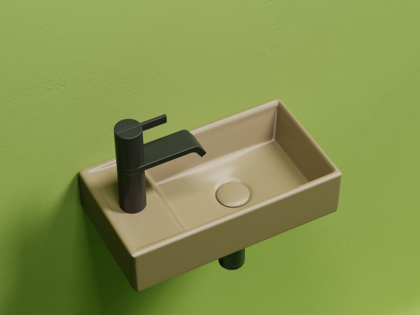 Раковина подвесная прямоугольная Ceramica Nova Element CN6051RMC фарфор цвет бежевый матовый