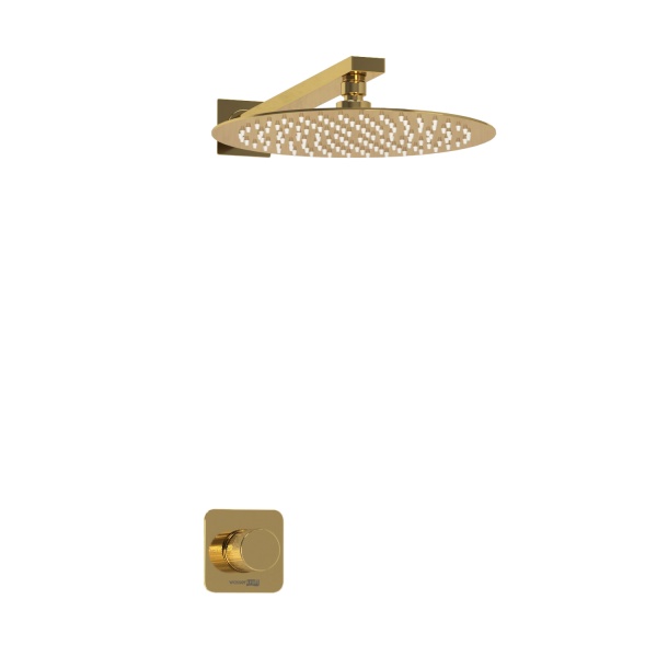Душевая система со смесителем Wasserkraft Ems 7600 A7651.183.208 монтаж встраиваемая в стену без термостата золото