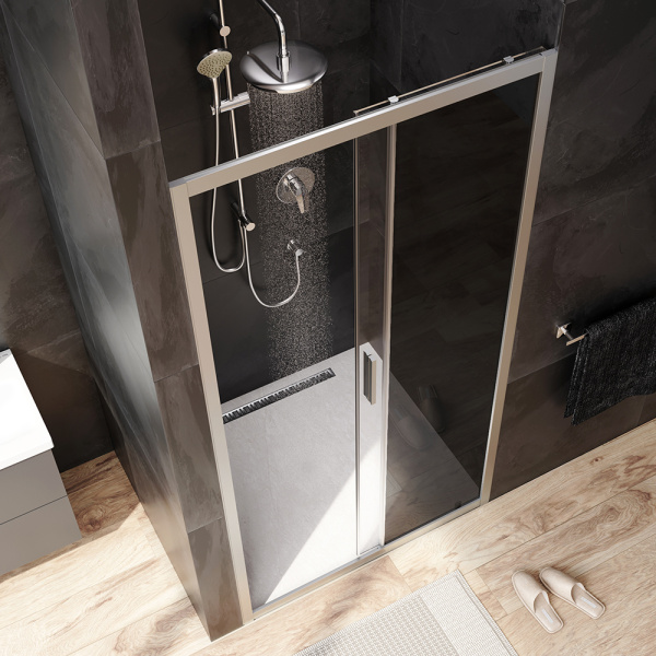 Душевая дверь Am.Pm Gem W90G-100-1-195MG 100 см стекла прозрачные тонированные, профиль хром