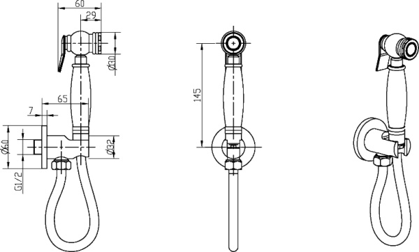 Гигиенический комплект Boheme Medici 404 бронза 