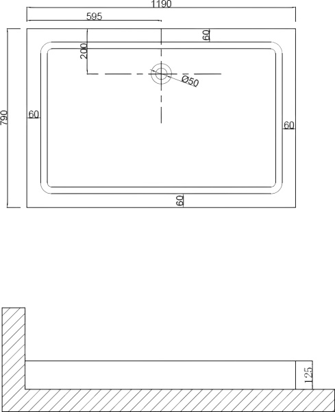 Душевой поддон Niagara NG-120-80Q 120x80 белый