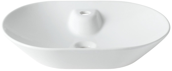 Раковина накладная овальная Allen Brau Fantasy 4.11020.20 керамика цвет белый
