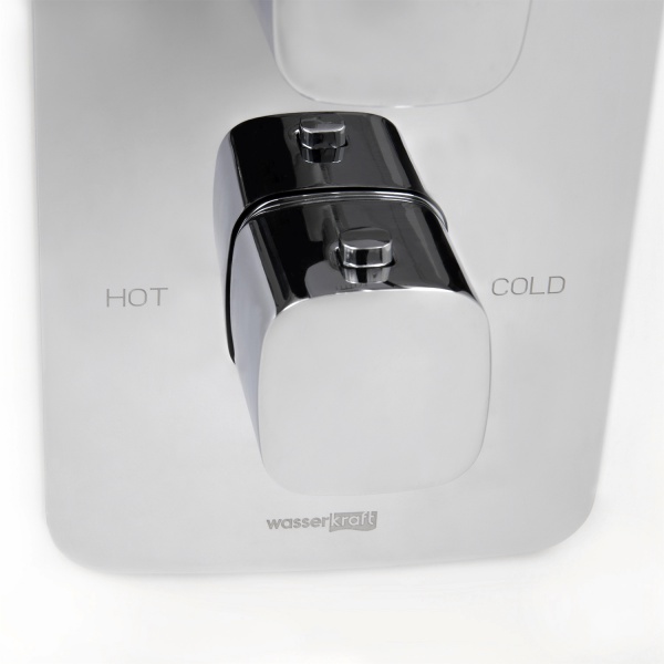 Смеситель для душа Wasserkraft Naab 8644 Thermo встраиваемый в стену 
с термостатом хром