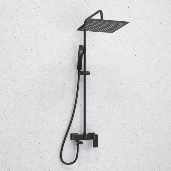 Душевая система со смесителем Wasserkraft  A277.162.218.BM монтаж настенная без термостата черный