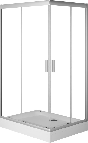 Душевой угол Am.Pm Gem W90G-404-120290-MT прямоугольная  стекла прозрачные, профиль хром