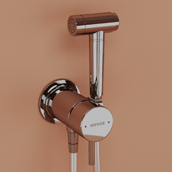 Гигиенический душ Sancos Atom SC2001CH встраиваемый в стену хром