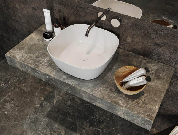 Раковина накладная квадратная  Allen Brau Priority 00262043 керамика цвет белый