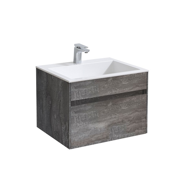 Тумба  подвесная Vincea Chiara VMC-2C600GS 60 см  1 ящик цвет G.Stone 