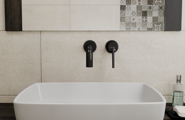 Смеситель для раковины Bravat  P8461217BW-ENG черный