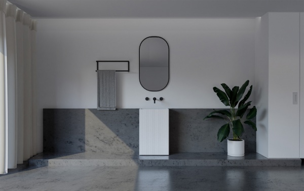 Раковина  прямоугольная Abber STEIN AS2503-H искусственный камень цвет белый матовый