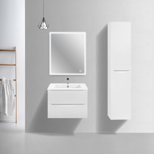 Тумба  подвесная Vincea Mia Slim VMC-2MC700S1GW 70 см  2 ящика цвет G.White 