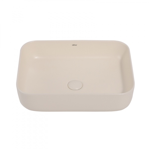 Раковина  прямоугольная Abber Rechteck AC2202MBE фаянс цвет светло-бежевый матовый