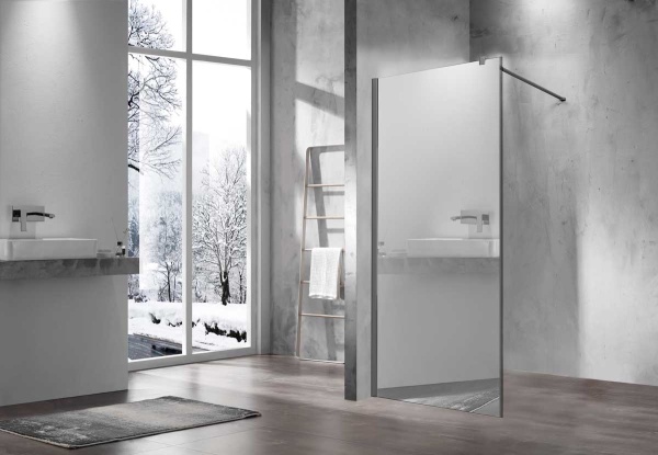 Душевая перегородка Vincea Walk in VSW-1H800MRGM 80 см, стекла зеркальные, профиль вороненая сталь