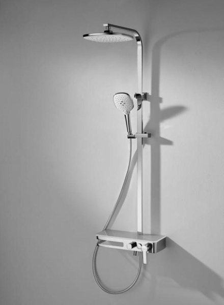 Душевая система со смесителем Bravat Meissen F6277312CP-A-ENG монтаж настенная без термостата хром