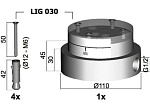 Встраиваемая часть смесителя Paffoni Light LIG030  