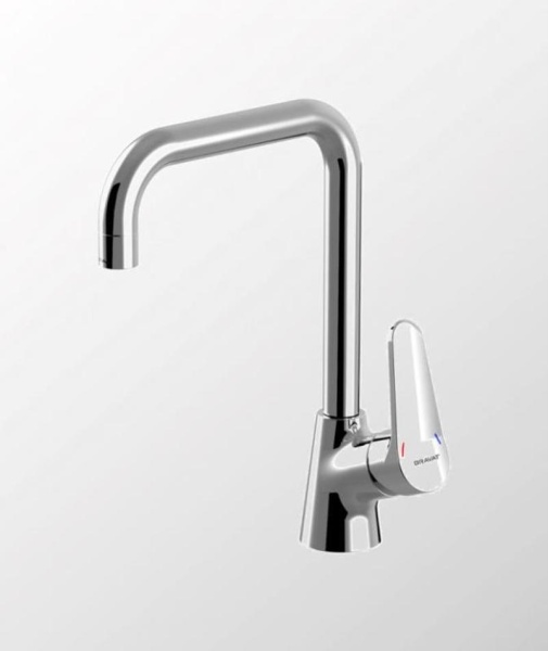 Смеситель для кухни Bravat Eco F7111147C-1 без подключения к фильтру хром