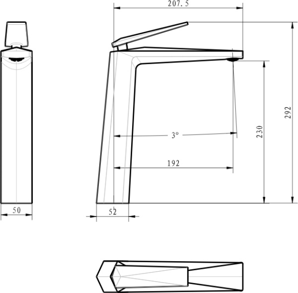 Смеситель для раковины Boheme Venturo 372-B 