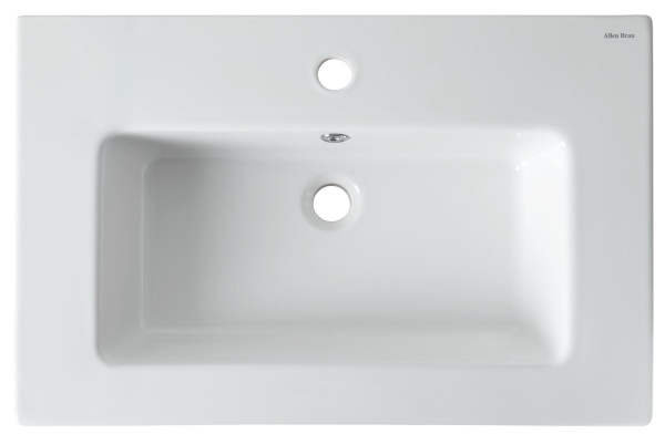 Раковина мебельная прямоугольная Allen Brau Fantasy 4.11011.20 керамика цвет белый