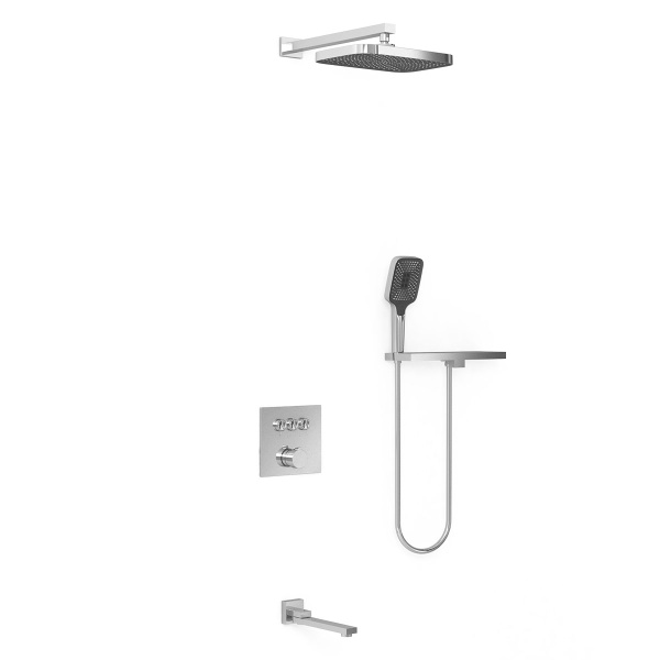 Душевая система со смесителем Vincea  VSFW-4311RCH монтаж встраиваемая в стену без термостата хром
