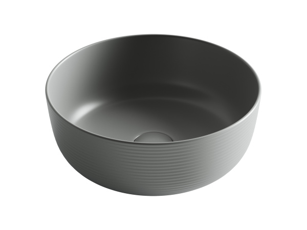 Раковина накладная круглая Ceramica Nova Element CN6073MH фарфор цвет серый матовый